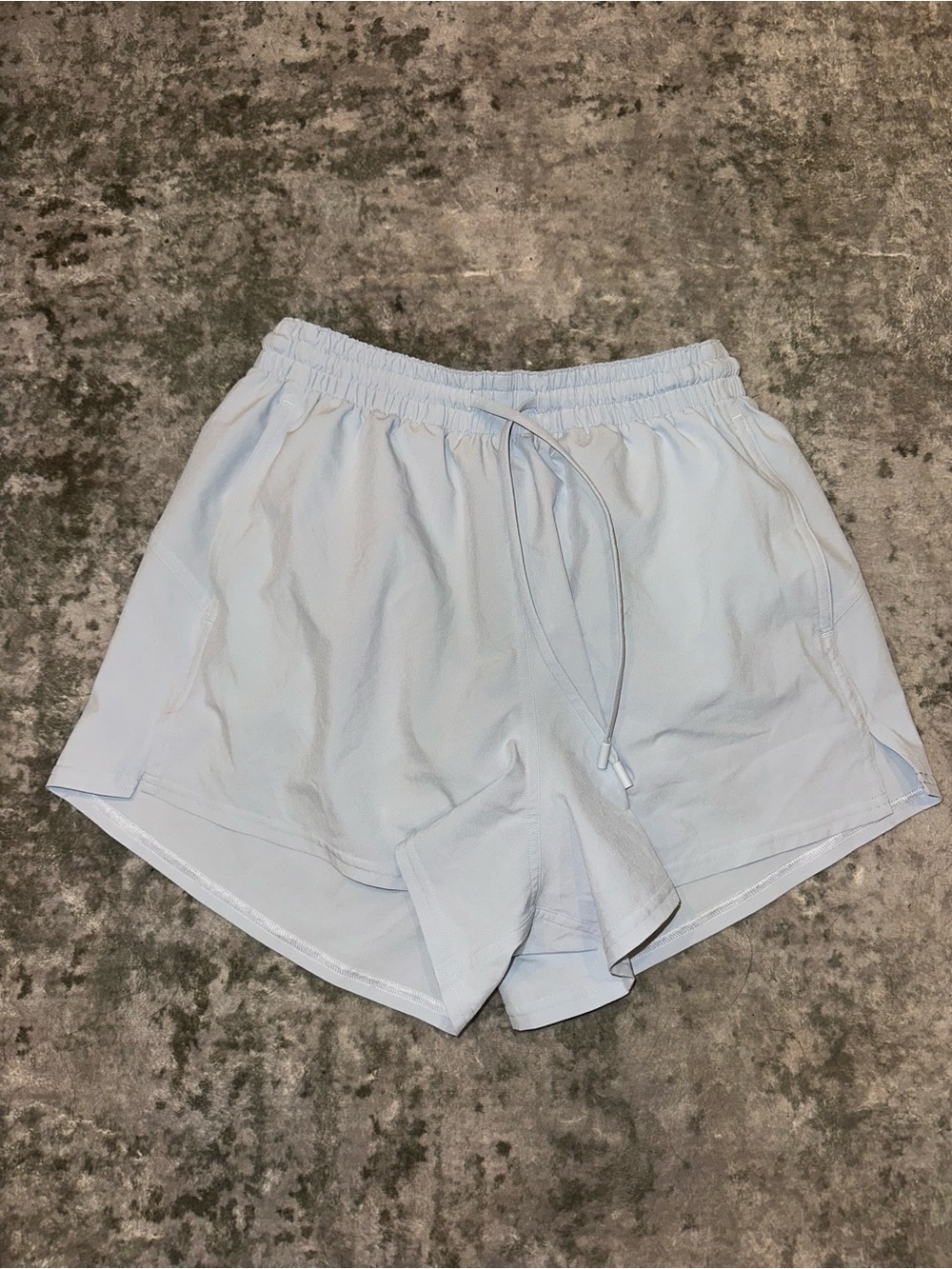 Lululemon Light Blue pace rival shorts